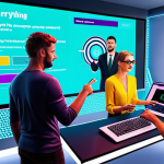 **Image:** People participating in a cybersecurity training game, earning points for identifying phishing emails. Bright colors, fun interface, energetic atmosphere.