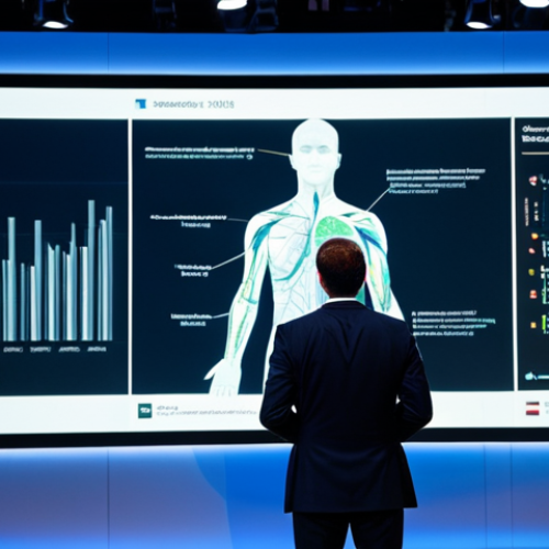 Home 3 사이버 보안 인식 교육 콘텐츠 제작 가이드 - **Subject:** A cybersecurity expert giving a presentation at a technology conference in Milan. **Clo...